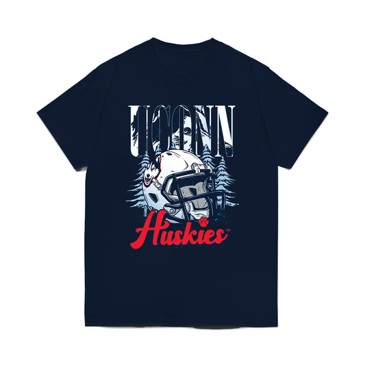 UConn - NCAA Football : Jonathan Gingeruha - Vintage Helmet Comfort Colors T-Shirt-0