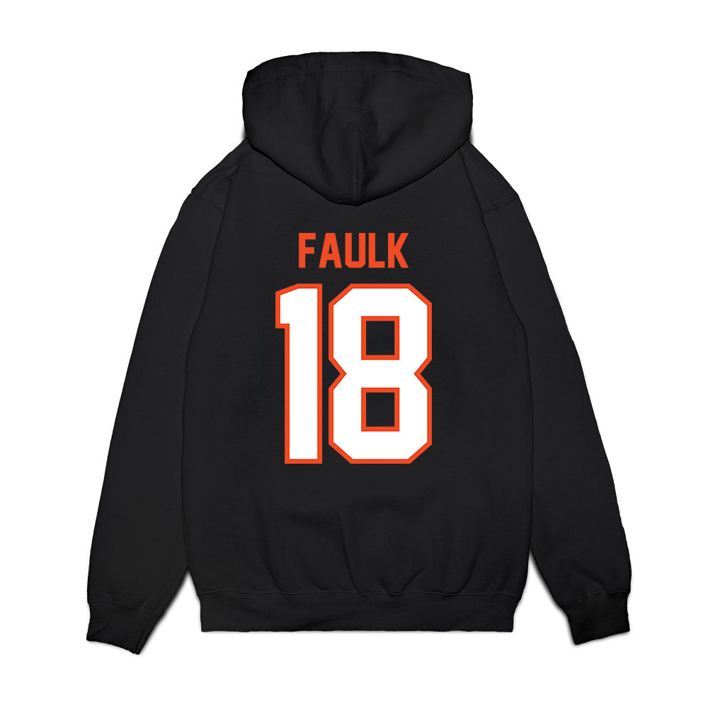 Auburn - NCAA Football : J.J. Faulk - Vintage Helmet Premium Hooded Sweatshirt-1