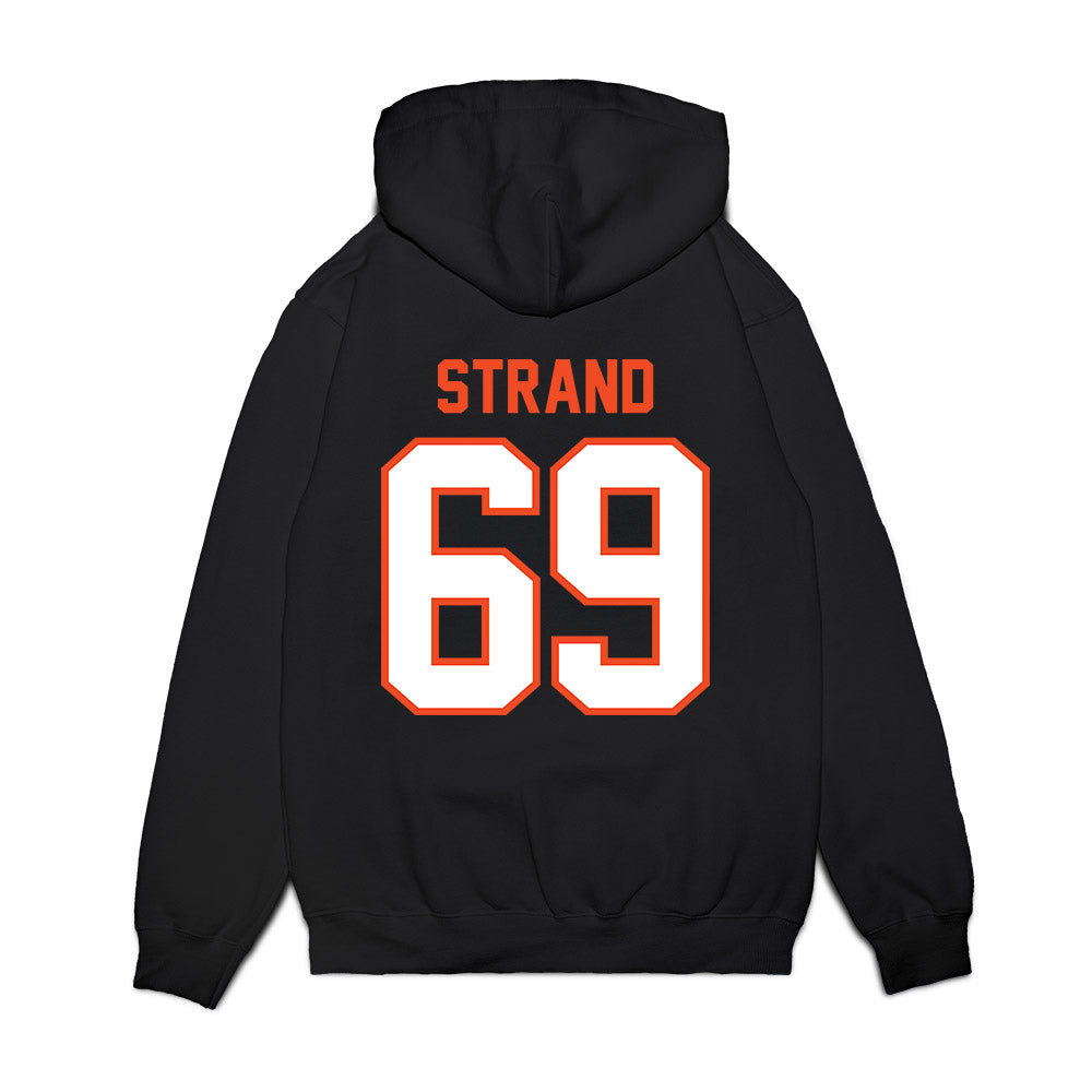 Auburn - NCAA Football : Jacob Strand - Vintage Helmet Premium Hooded Sweatshirt-1