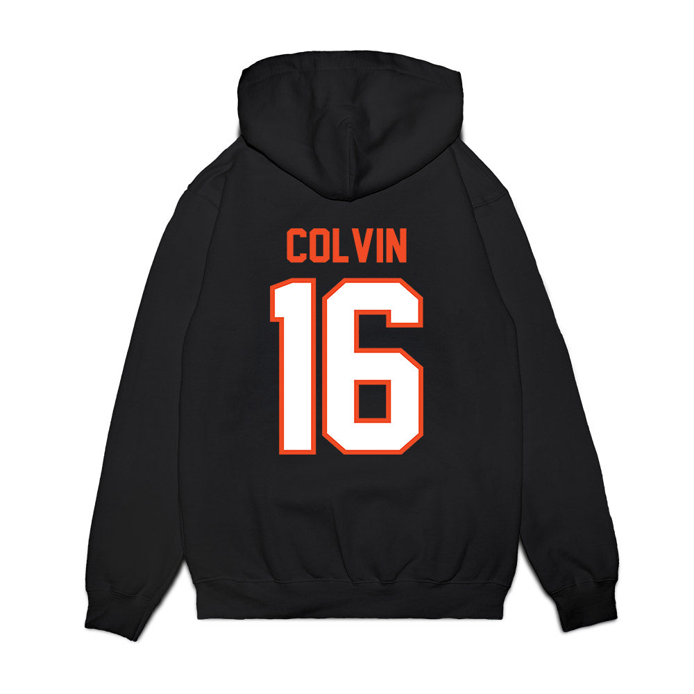 Auburn - NCAA Football : John Colvin - Vintage Helmet Premium Hooded Sweatshirt-1