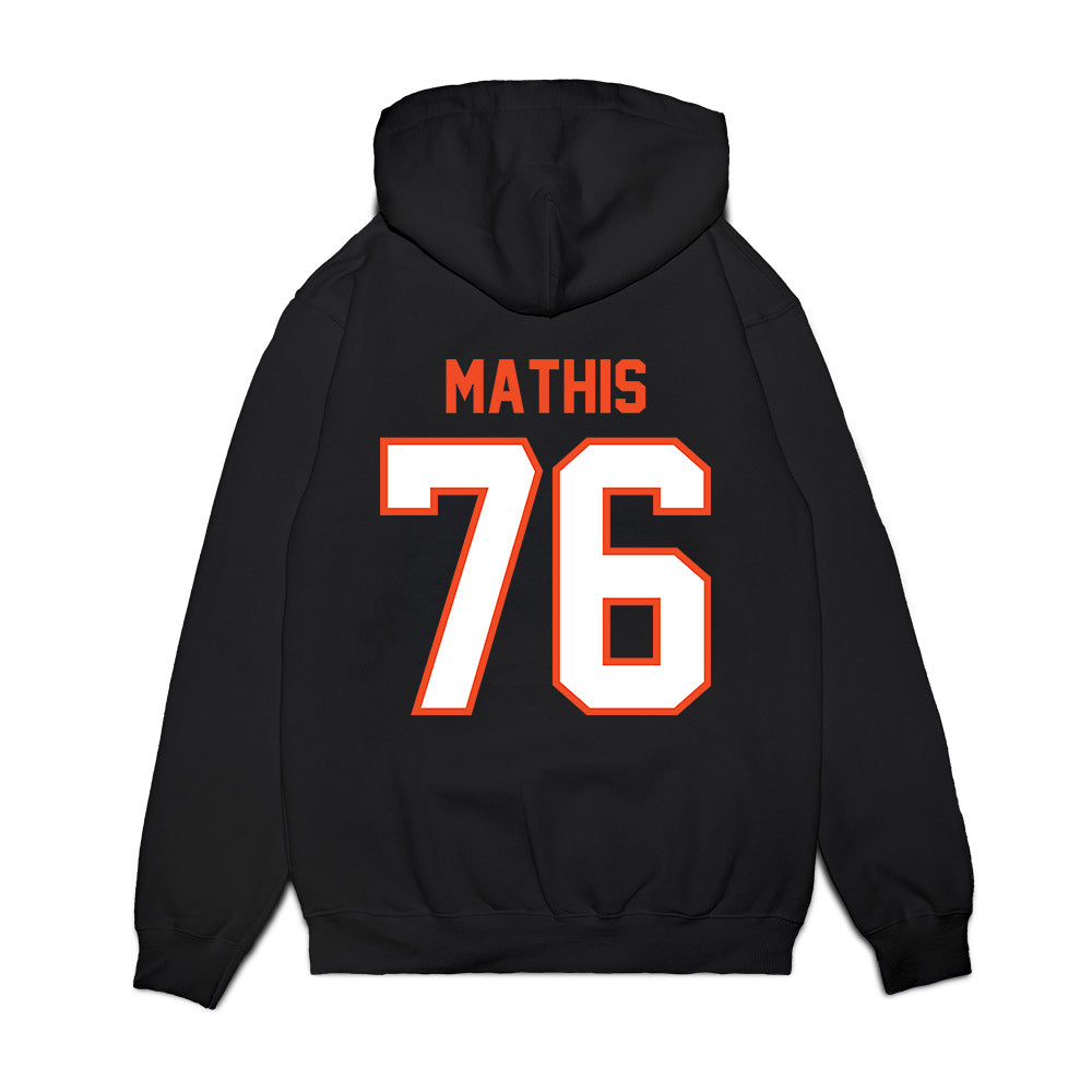Auburn - NCAA Football : Mason Mathis - Vintage Helmet Premium Hooded Sweatshirt-1