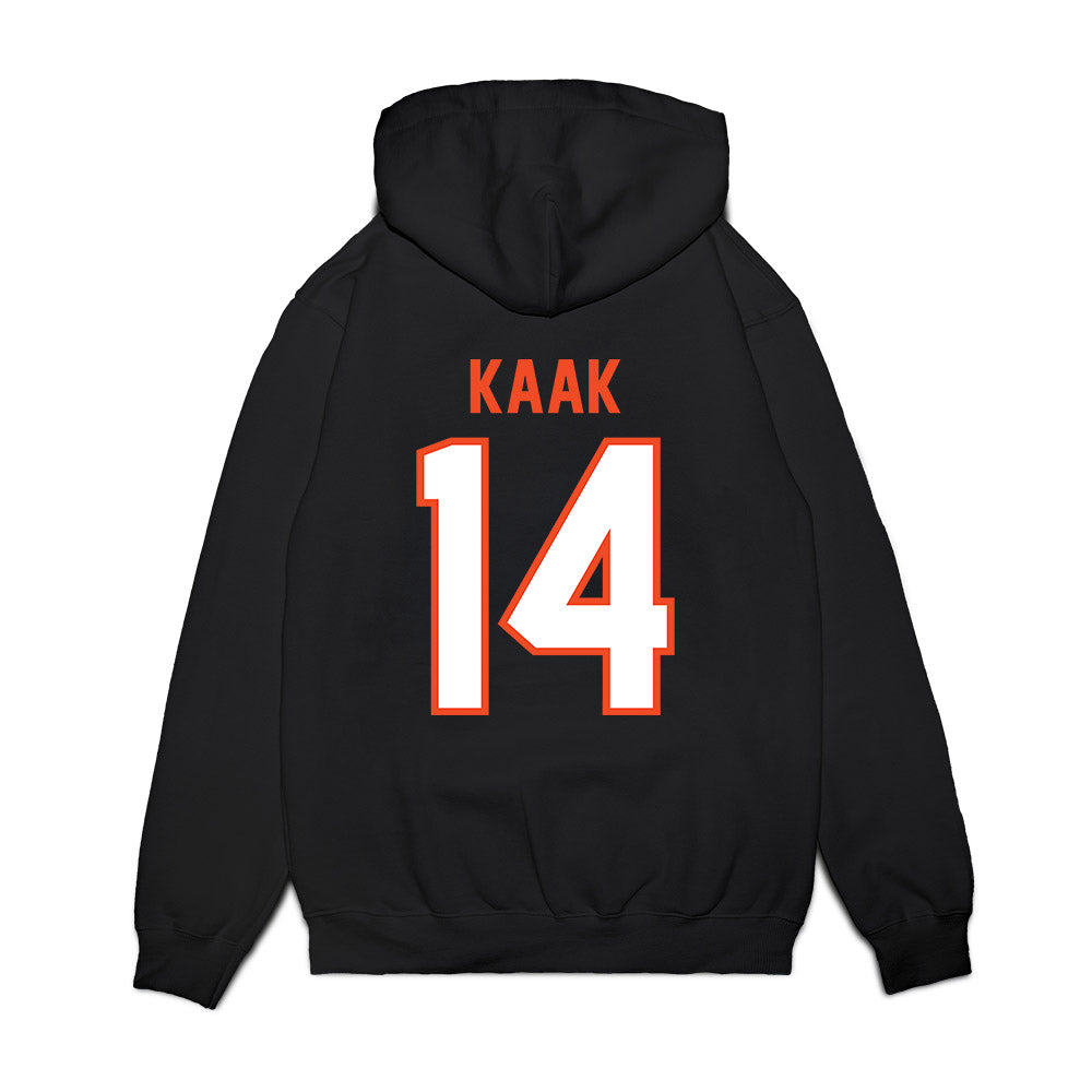 Auburn - NCAA Football : Hudson Kaak - Vintage Helmet Premium Hooded Sweatshirt-1