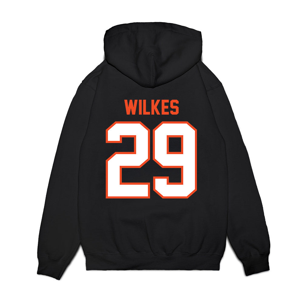 Auburn - NCAA Football : Jaquez Wilkes - Vintage Helmet Premium Hooded Sweatshirt-1