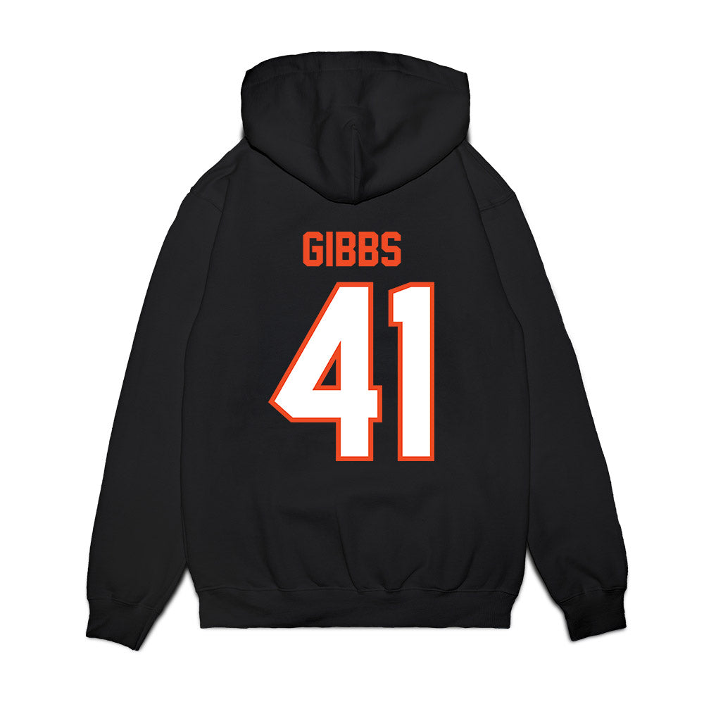 Auburn - NCAA Football : Connor Gibbs - Vintage Helmet Premium Hooded Sweatshirt-1