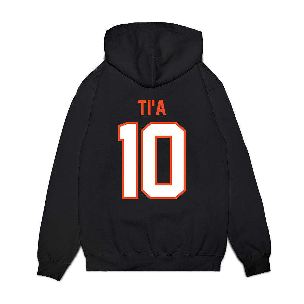 Auburn - NCAA Football : Tristan Ti'a - Vintage Helmet Premium Hooded Sweatshirt-1