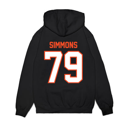 Auburn - NCAA Football : Jo Simmons - Vintage Helmet Premium Hooded Sweatshirt-1