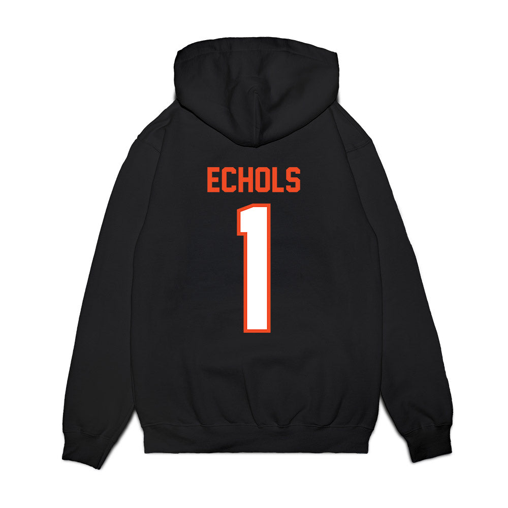 Auburn - NCAA Football : Jonathan Echols - Vintage Helmet Premium Hooded Sweatshirt-1