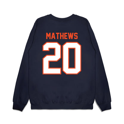 Auburn - NCAA Football : Jacoby Mathews - Vintage Helmet Premium Crewneck Sweatshirt-1