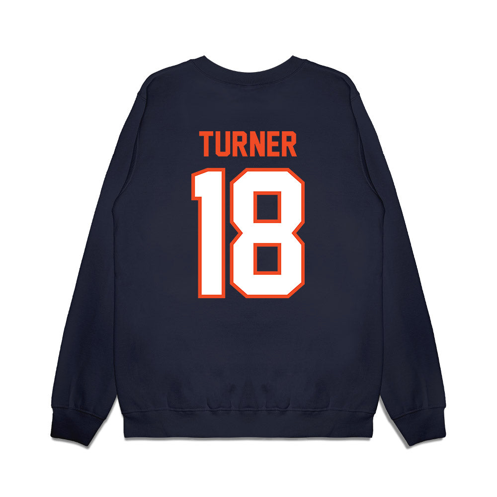 Auburn - NCAA Football : Sam Turner - Vintage Helmet Premium Crewneck Sweatshirt-1