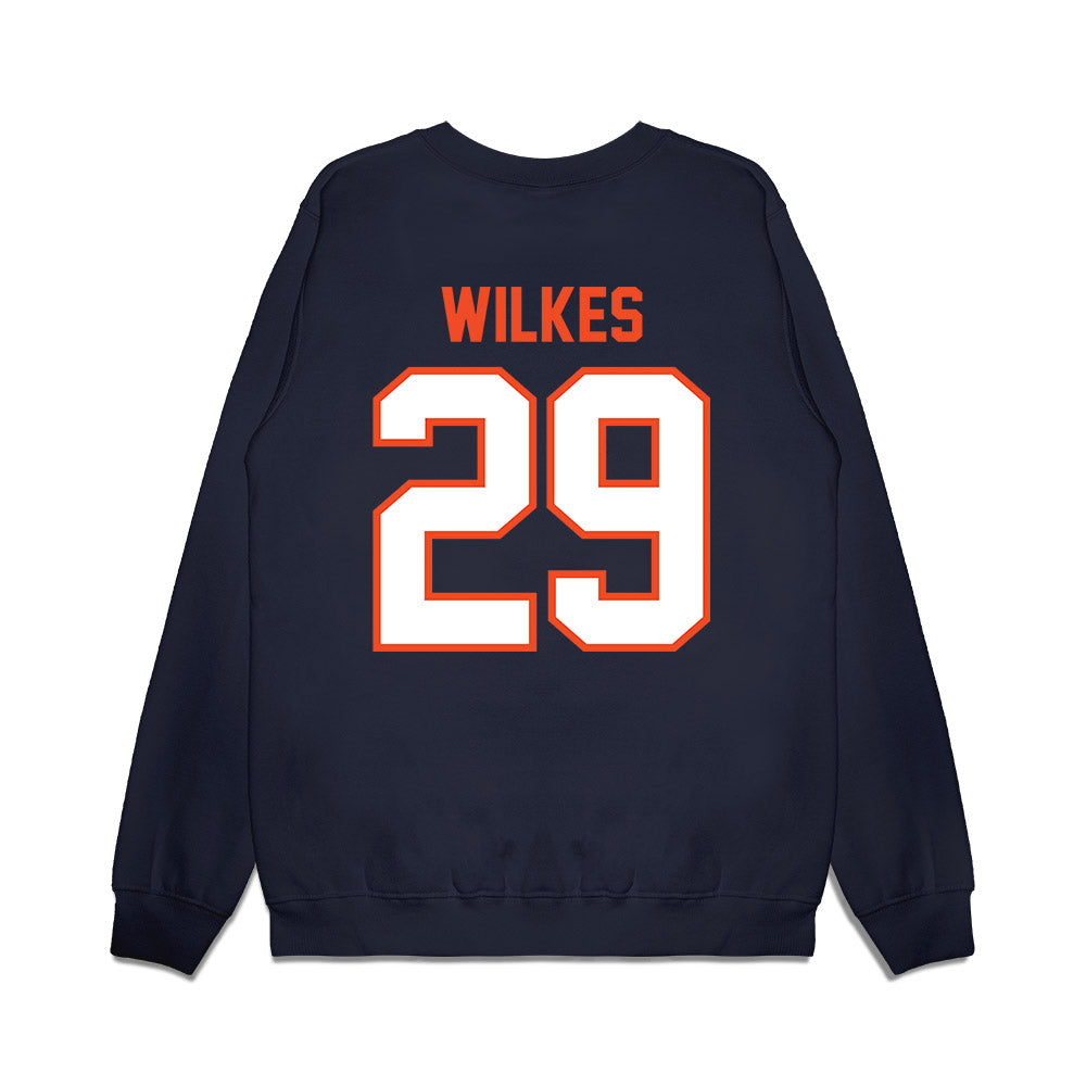 Auburn - NCAA Football : Jaquez Wilkes - Vintage Helmet Premium Crewneck Sweatshirt-1