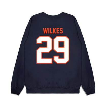 Auburn - NCAA Football : Jaquez Wilkes - Vintage Helmet Premium Crewneck Sweatshirt-1