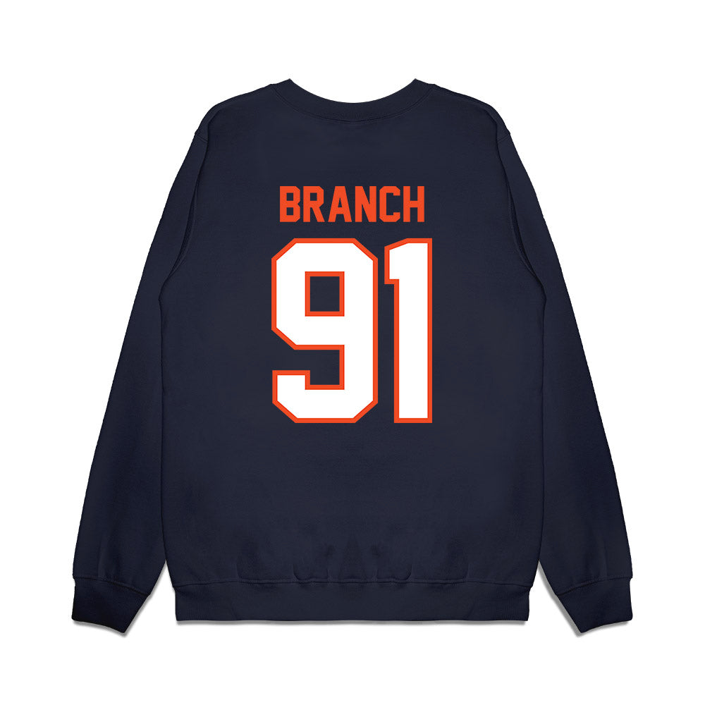 Auburn - NCAA Football : Tavian Branch - Vintage Helmet Premium Crewneck Sweatshirt-1