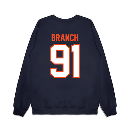 Auburn - NCAA Football : Tavian Branch - Vintage Helmet Premium Crewneck Sweatshirt-1