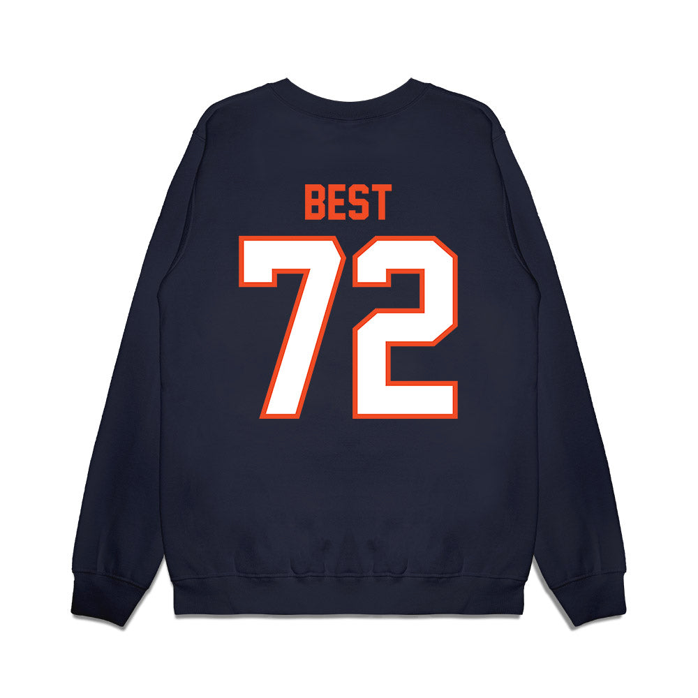 Auburn - NCAA Football : Cole Best - Vintage Helmet Premium Crewneck Sweatshirt-1