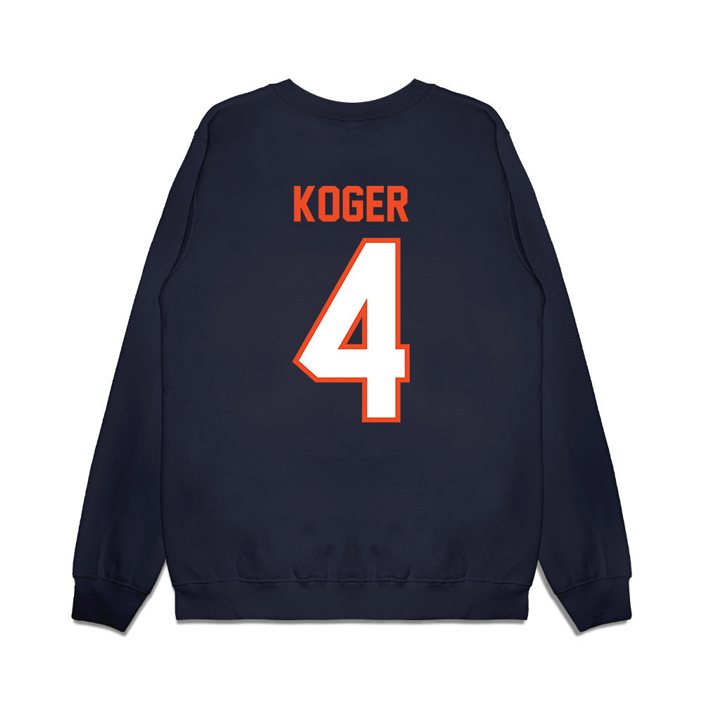 Auburn - NCAA Football : Jeremiah Koger - Vintage Helmet Premium Crewneck Sweatshirt-1