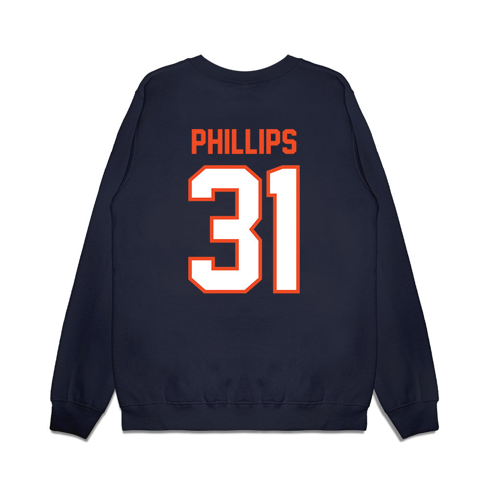 Auburn - NCAA Football : Joseph Phillips - Vintage Helmet Premium Crewneck Sweatshirt-1