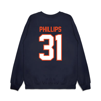 Auburn - NCAA Football : Joseph Phillips - Vintage Helmet Premium Crewneck Sweatshirt-1