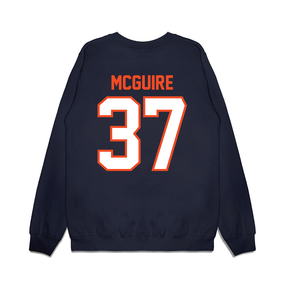 Auburn - NCAA Football : John McGuire - Vintage Helmet Premium Crewneck Sweatshirt-1