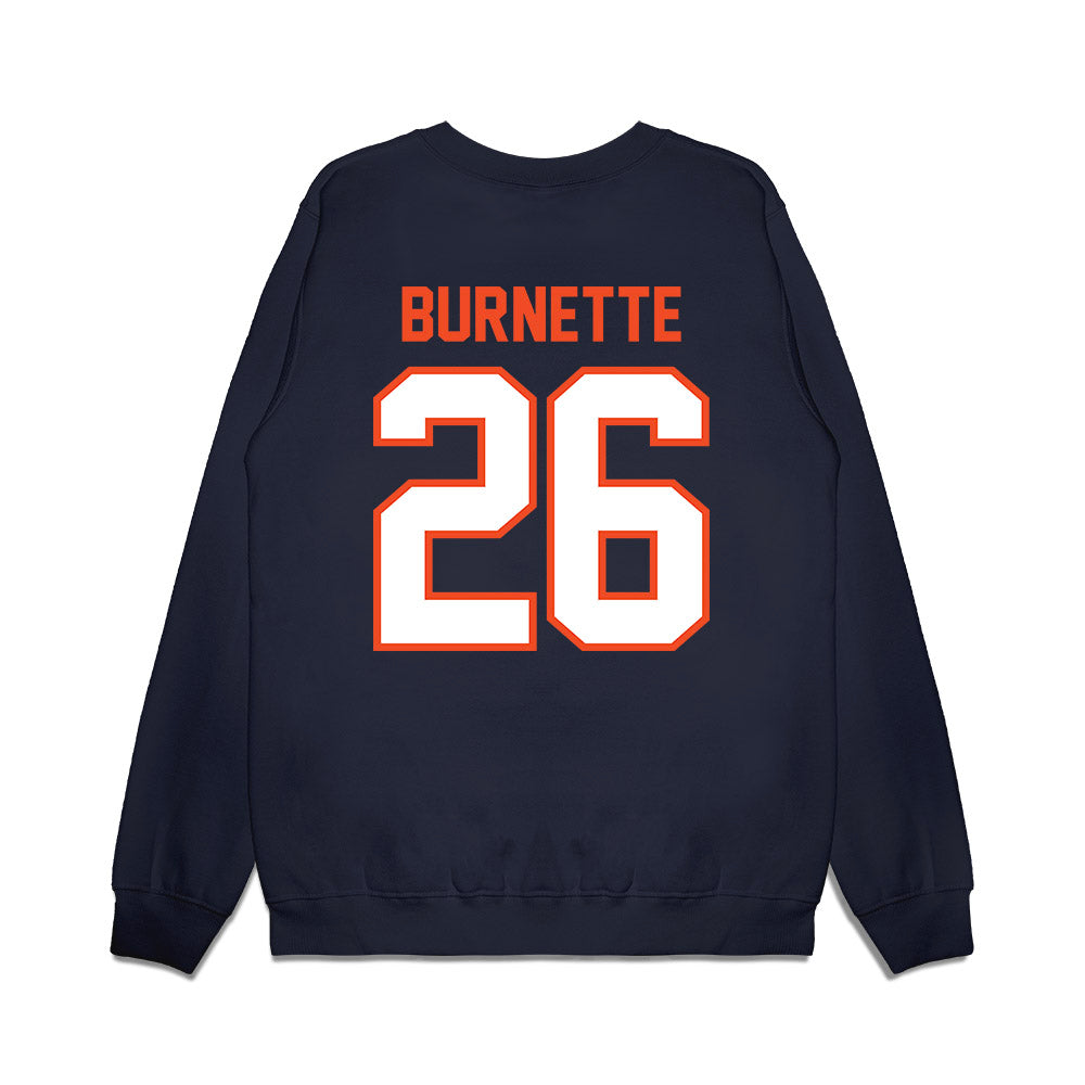 Auburn - NCAA Football : Christian Burnette - Vintage Helmet Premium Crewneck Sweatshirt-1