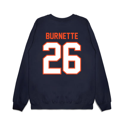 Auburn - NCAA Football : Christian Burnette - Vintage Helmet Premium Crewneck Sweatshirt-1