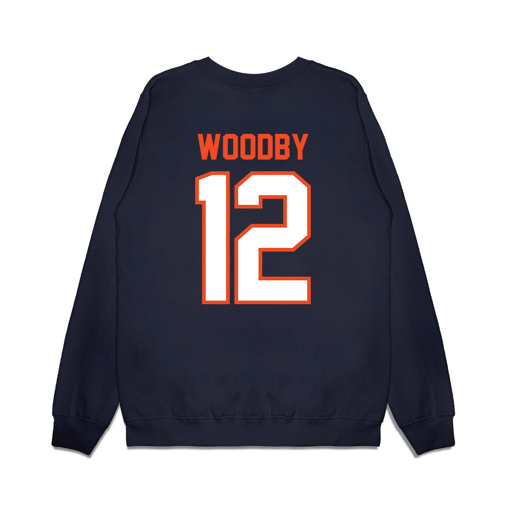 Auburn - NCAA Football : Blake Woodby - Vintage Helmet Premium Crewneck Sweatshirt-1