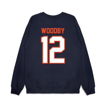 Auburn - NCAA Football : Blake Woodby - Vintage Helmet Premium Crewneck Sweatshirt-1