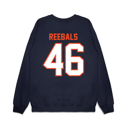 Auburn - NCAA Football : Grey Reebals - Vintage Helmet Premium Crewneck Sweatshirt-1