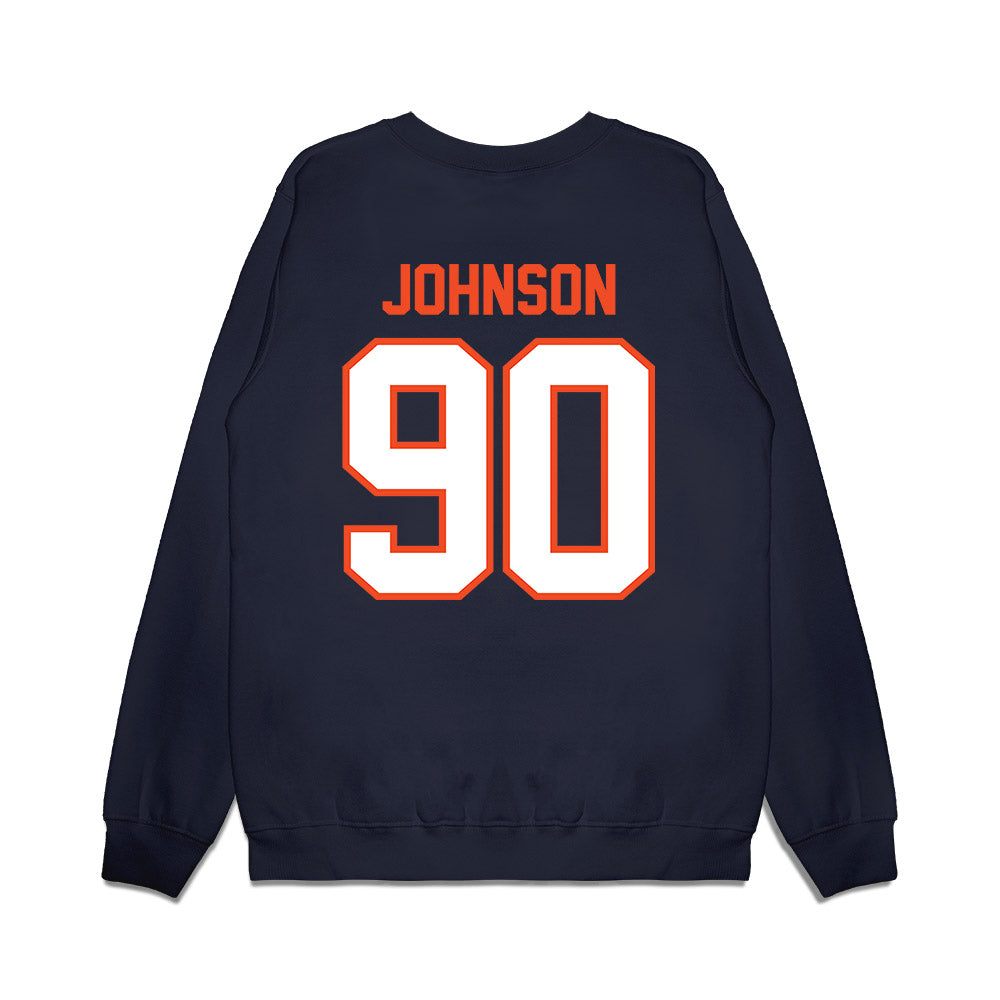 Auburn - NCAA Football : Nathan Johnson - Vintage Helmet Premium Crewneck Sweatshirt-1