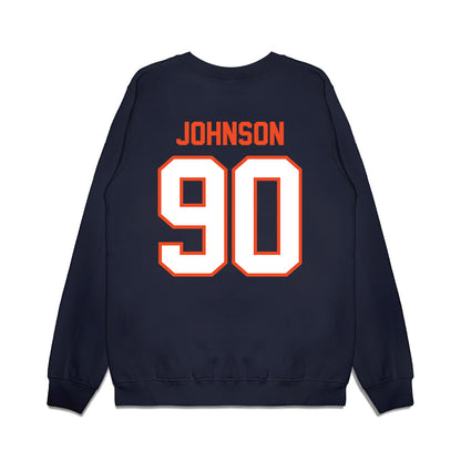Auburn - NCAA Football : Nathan Johnson - Vintage Helmet Premium Crewneck Sweatshirt-1