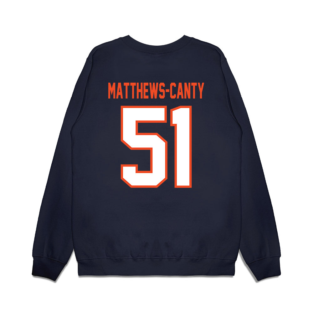 Auburn - NCAA Football : Michael Matthews-Canty - Vintage Helmet Premium Crewneck Sweatshirt-1