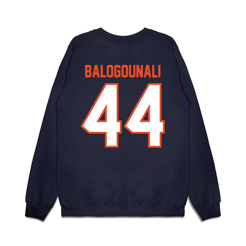 Auburn - NCAA Football : Adam Balogounali - Vintage Helmet Premium Crewneck Sweatshirt-1