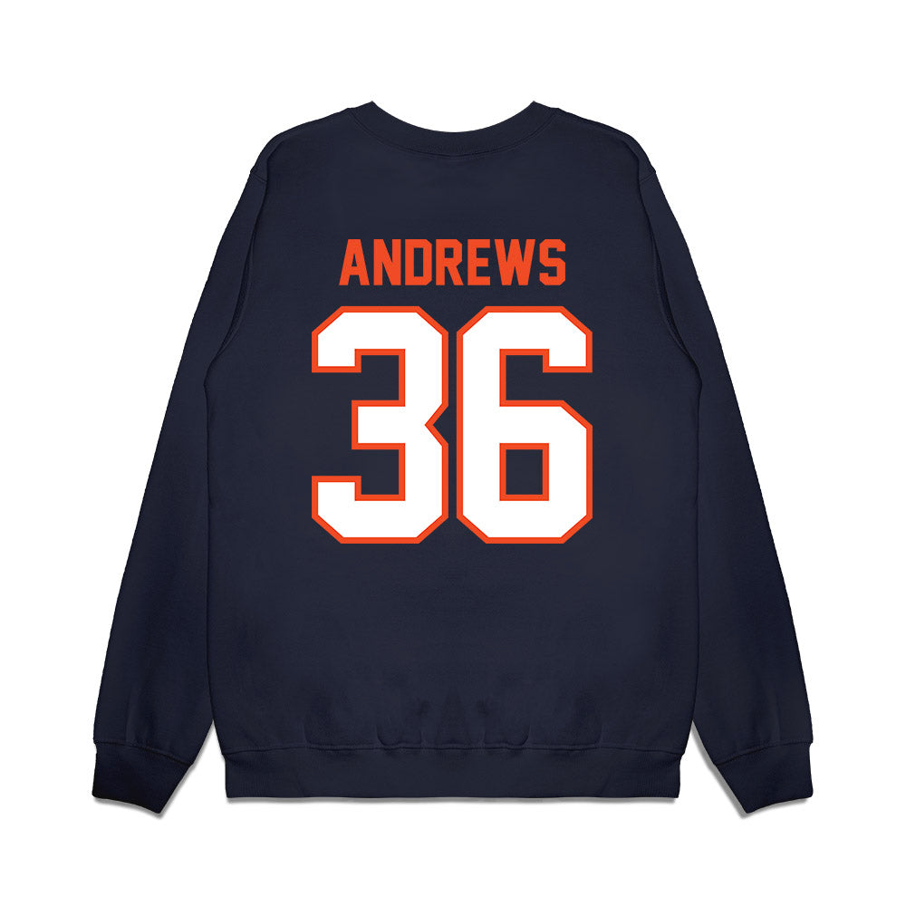 Auburn - NCAA Football : Stuart Andrews - Vintage Helmet Premium Crewneck Sweatshirt-1