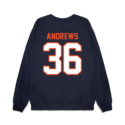 Auburn - NCAA Football : Stuart Andrews - Vintage Helmet Premium Crewneck Sweatshirt-1