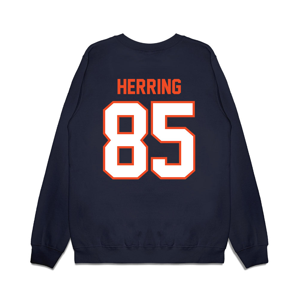 Auburn - NCAA Football : Hunter Herring - Vintage Helmet Premium Crewneck Sweatshirt-1