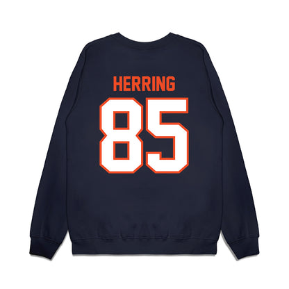 Auburn - NCAA Football : Hunter Herring - Vintage Helmet Premium Crewneck Sweatshirt-1