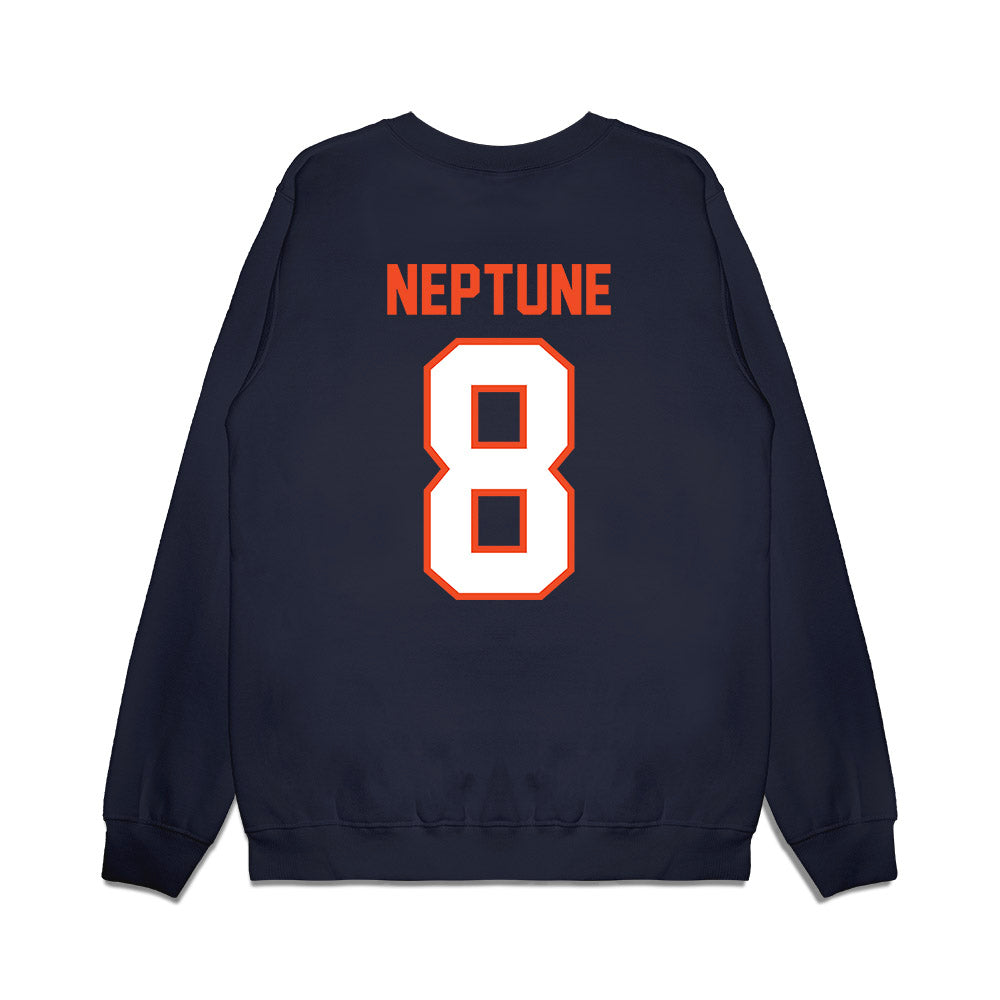 Auburn - NCAA Football : Christian Neptune - Vintage Helmet Premium Crewneck Sweatshirt-1