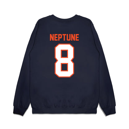 Auburn - NCAA Football : Christian Neptune - Vintage Helmet Premium Crewneck Sweatshirt-1