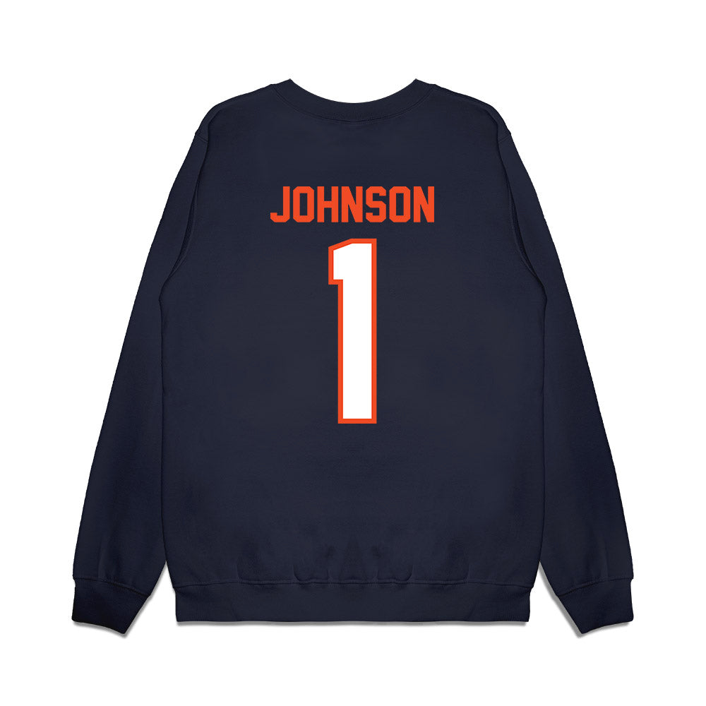 Auburn - NCAA Football : Donovan Johnson - Vintage Helmet Premium Crewneck Sweatshirt-1