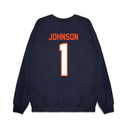 Auburn - NCAA Football : Donovan Johnson - Vintage Helmet Premium Crewneck Sweatshirt-1