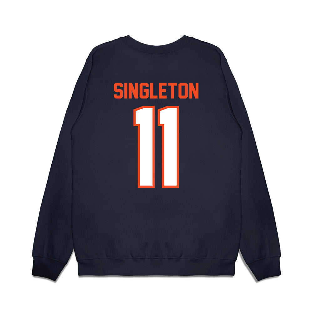 Auburn - NCAA Football : Keshaun Singleton - Vintage Helmet Premium Crewneck Sweatshirt-1