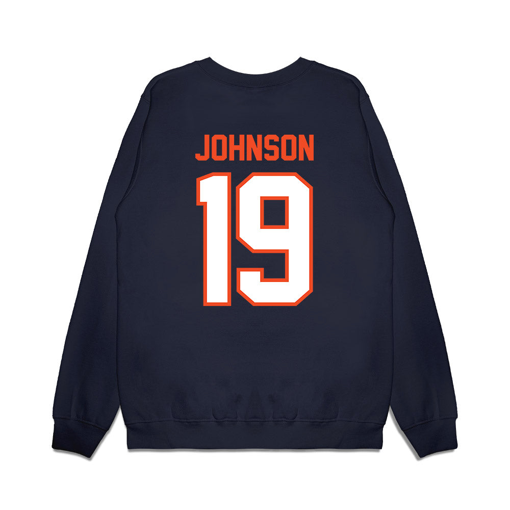 Auburn - NCAA Football : Jake Johnson - Vintage Helmet Premium Crewneck Sweatshirt-1
