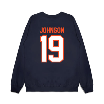 Auburn - NCAA Football : Jake Johnson - Vintage Helmet Premium Crewneck Sweatshirt-1