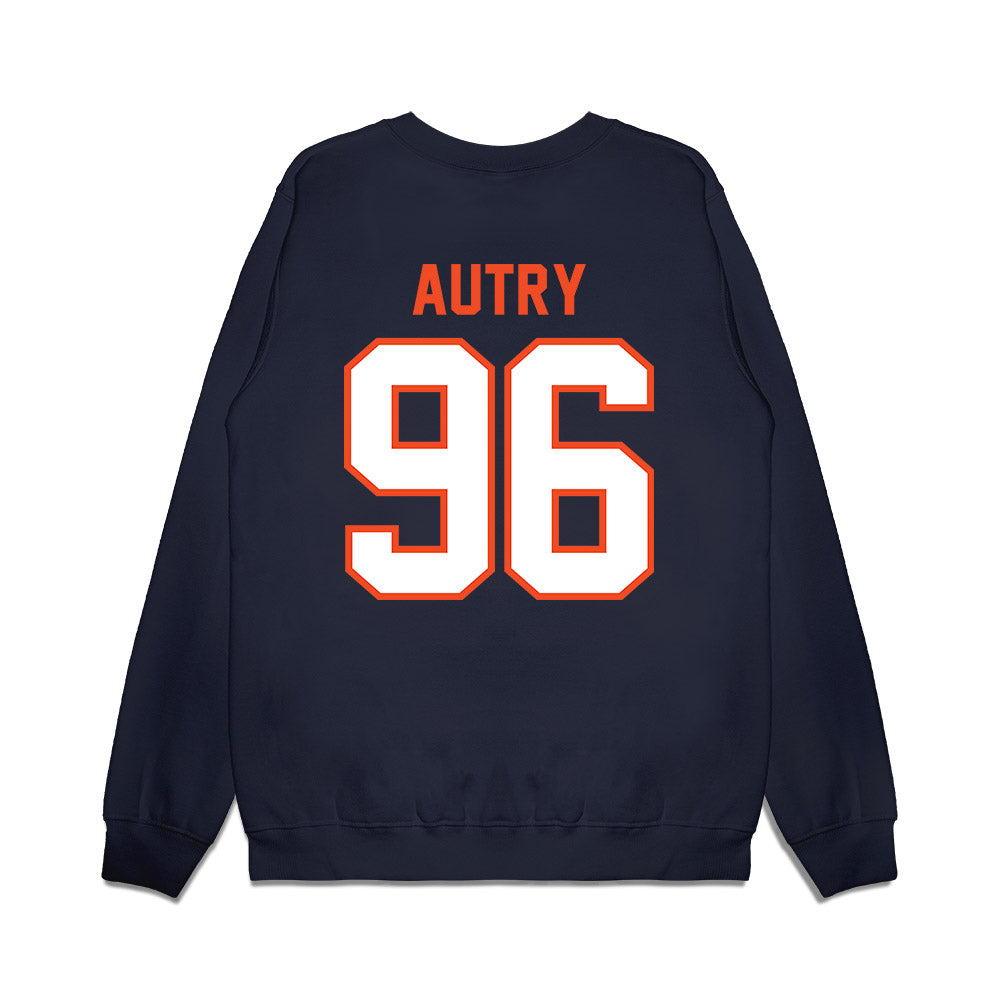 Auburn - NCAA Football : Malik Autry - Vintage Helmet Premium Crewneck Sweatshirt-1