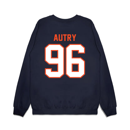 Auburn - NCAA Football : Malik Autry - Vintage Helmet Premium Crewneck Sweatshirt-1
