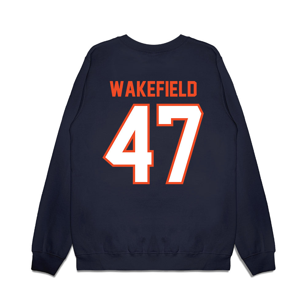 Auburn - NCAA Football : Travis Wakefield - Vintage Helmet Premium Crewneck Sweatshirt-1