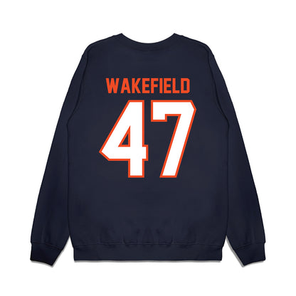 Auburn - NCAA Football : Travis Wakefield - Vintage Helmet Premium Crewneck Sweatshirt-1