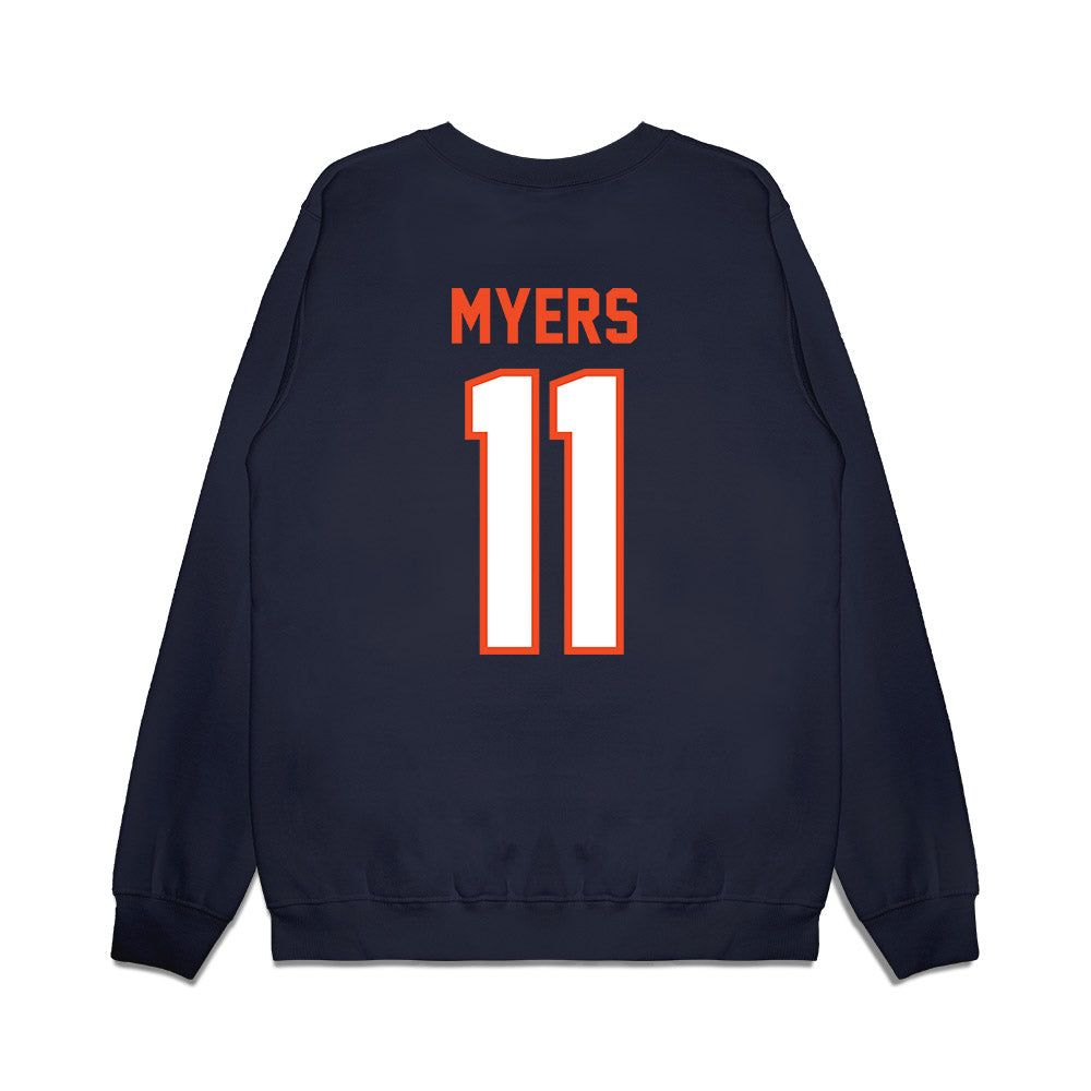 Auburn - NCAA Football : Will Myers - Vintage Helmet Premium Crewneck Sweatshirt-1