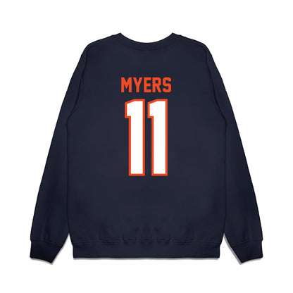 Auburn - NCAA Football : Will Myers - Vintage Helmet Premium Crewneck Sweatshirt-1