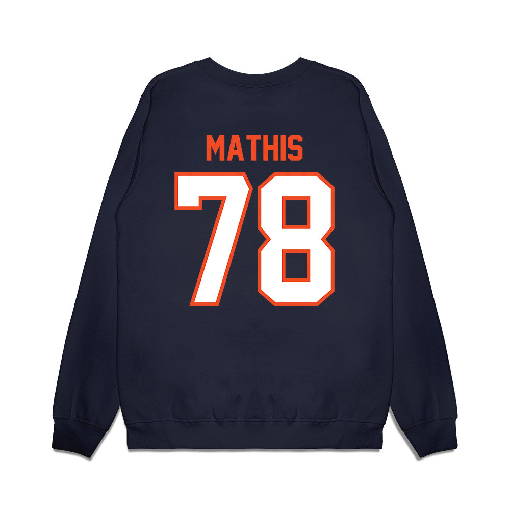 Auburn - NCAA Football : Mason Mathis - Vintage Helmet Premium Crewneck Sweatshirt-1