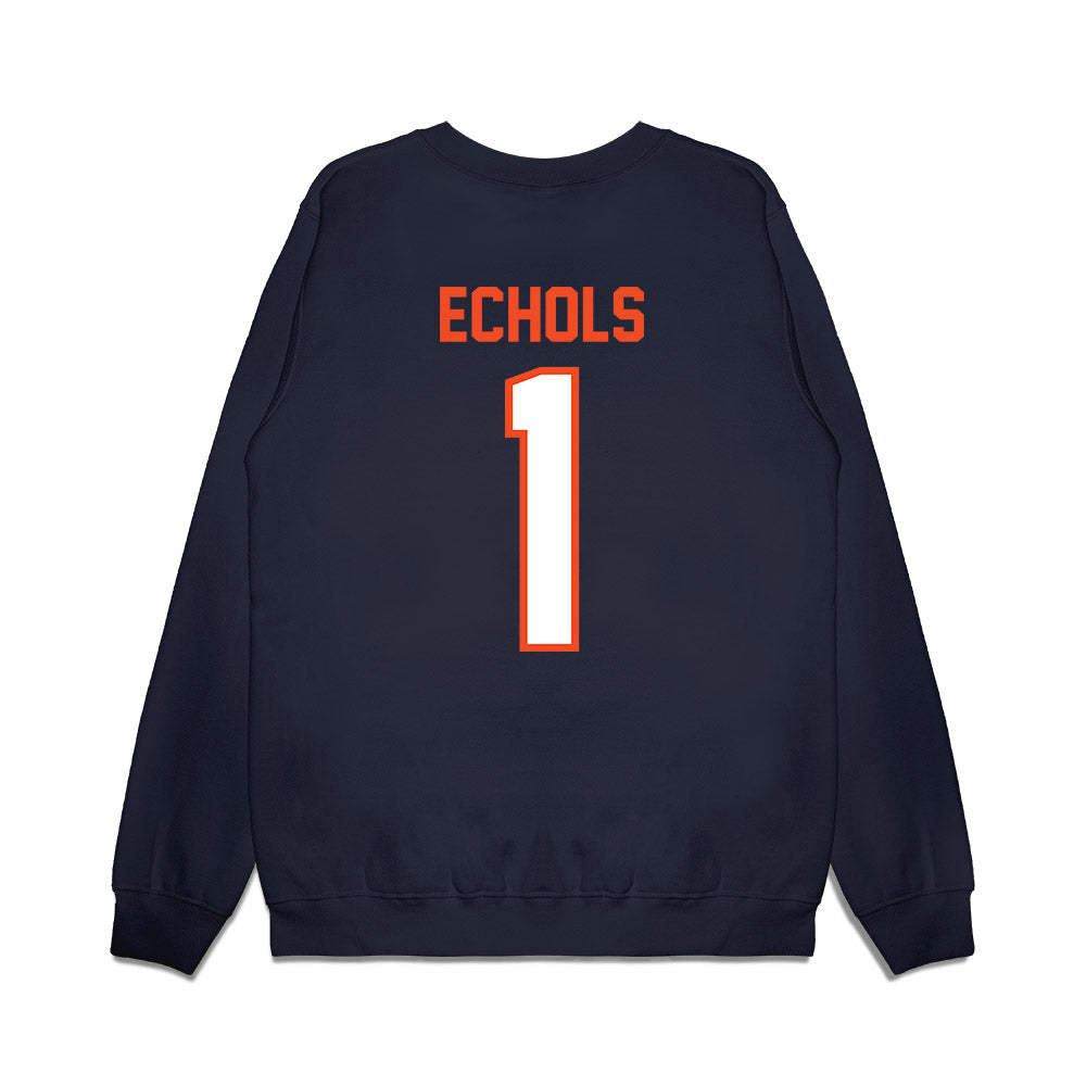 Auburn - NCAA Football : Jonathan Echols - Vintage Helmet Premium Crewneck Sweatshirt-1